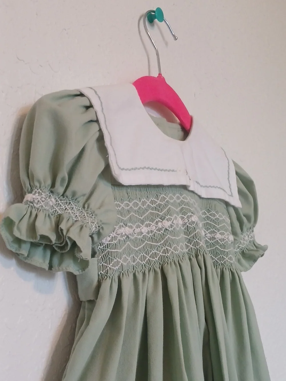 Highland Porch Children Lisa Anne Designs 2t Girls Dress Embroidered Green White